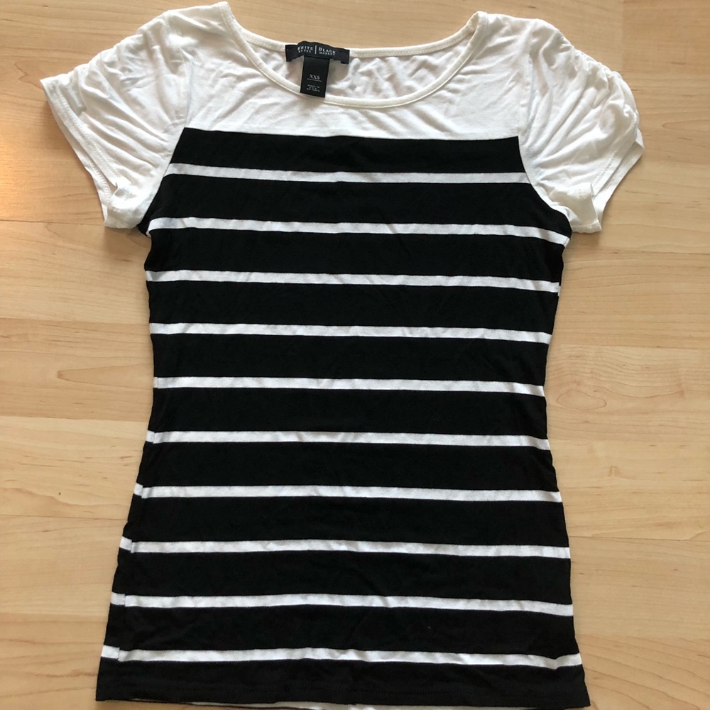 White House Black Market Striped Tee
